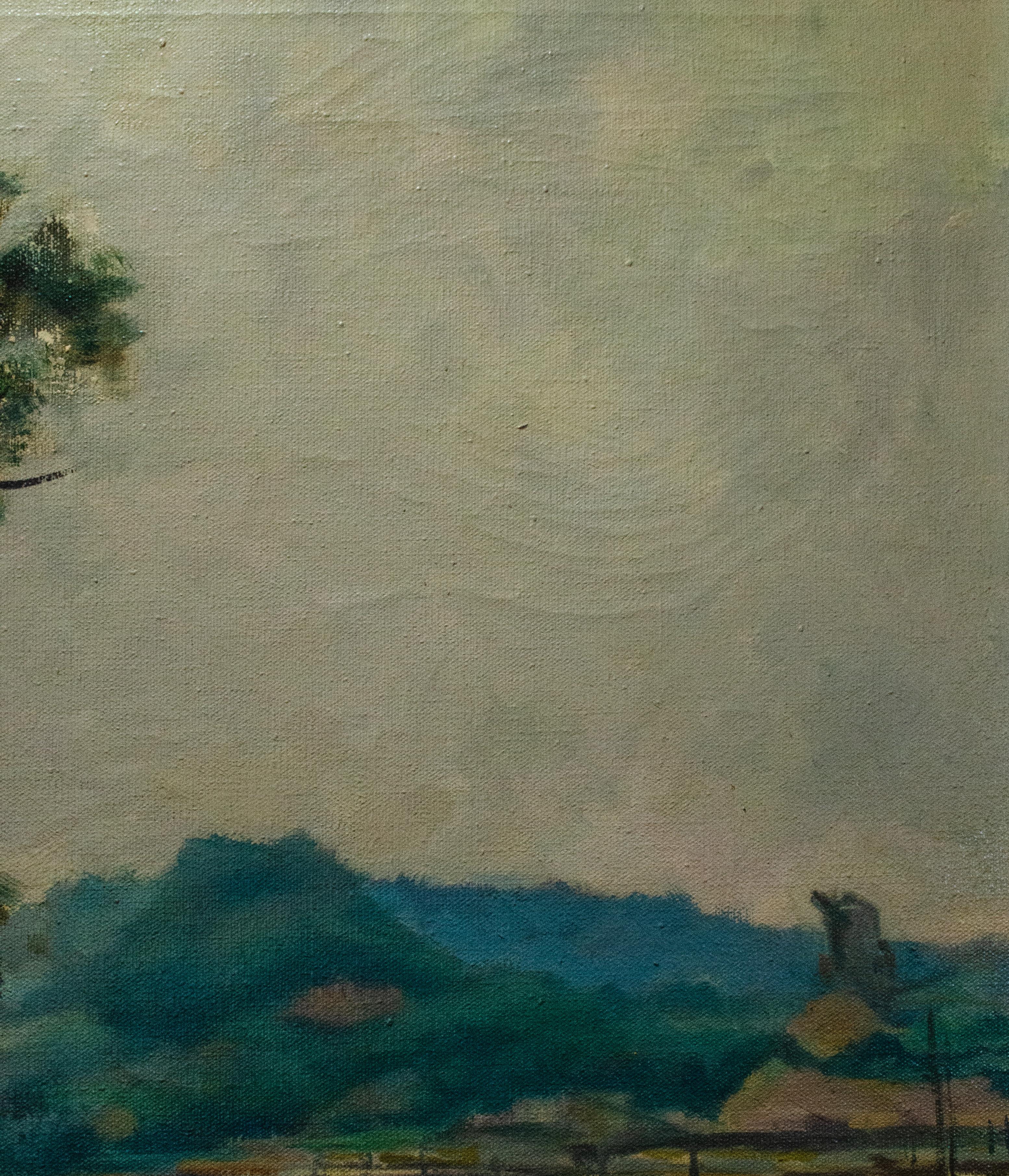 George Gách (estadounidense, 1909-1996)
El viejo árbol de Glenwood Landing, 1957
Óleo sobre lienzo
23 x 27 pulg.
Enmarcado: 26 x 29 1/2 pulg.
Cantado abajo a la derecha: Gách 1957

Procedencia: 
Galerías Garden City, Garden City,  NY

Incluye