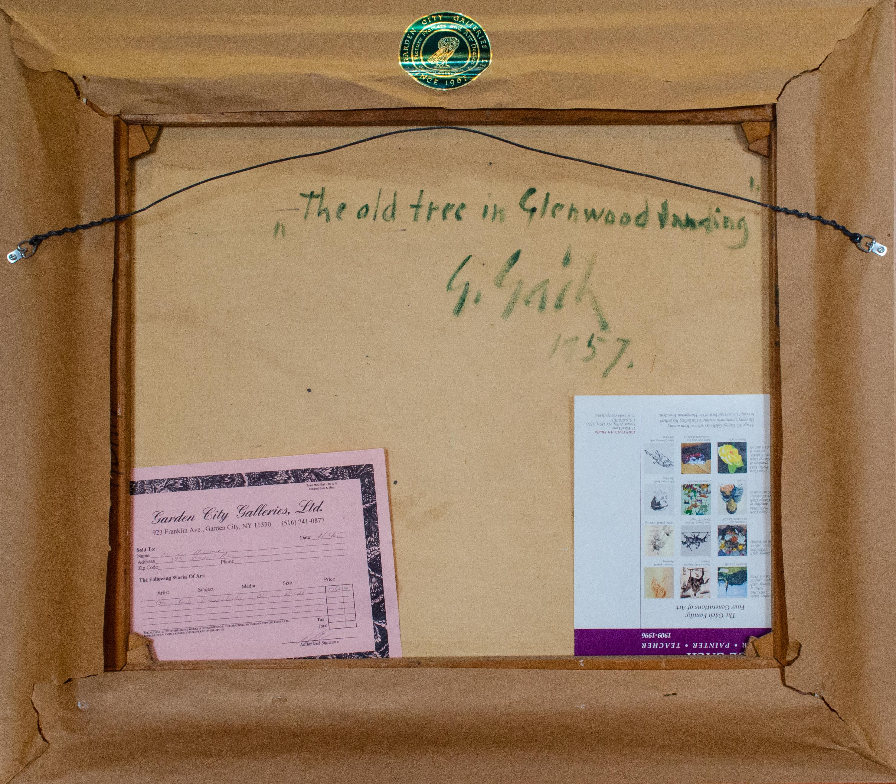 Cuadro de George Gách de Glenwood Landing, Long Island, firmado en venta 1