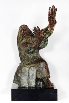 Vintage Moses, Bronze Sculpture by George Gach 1966