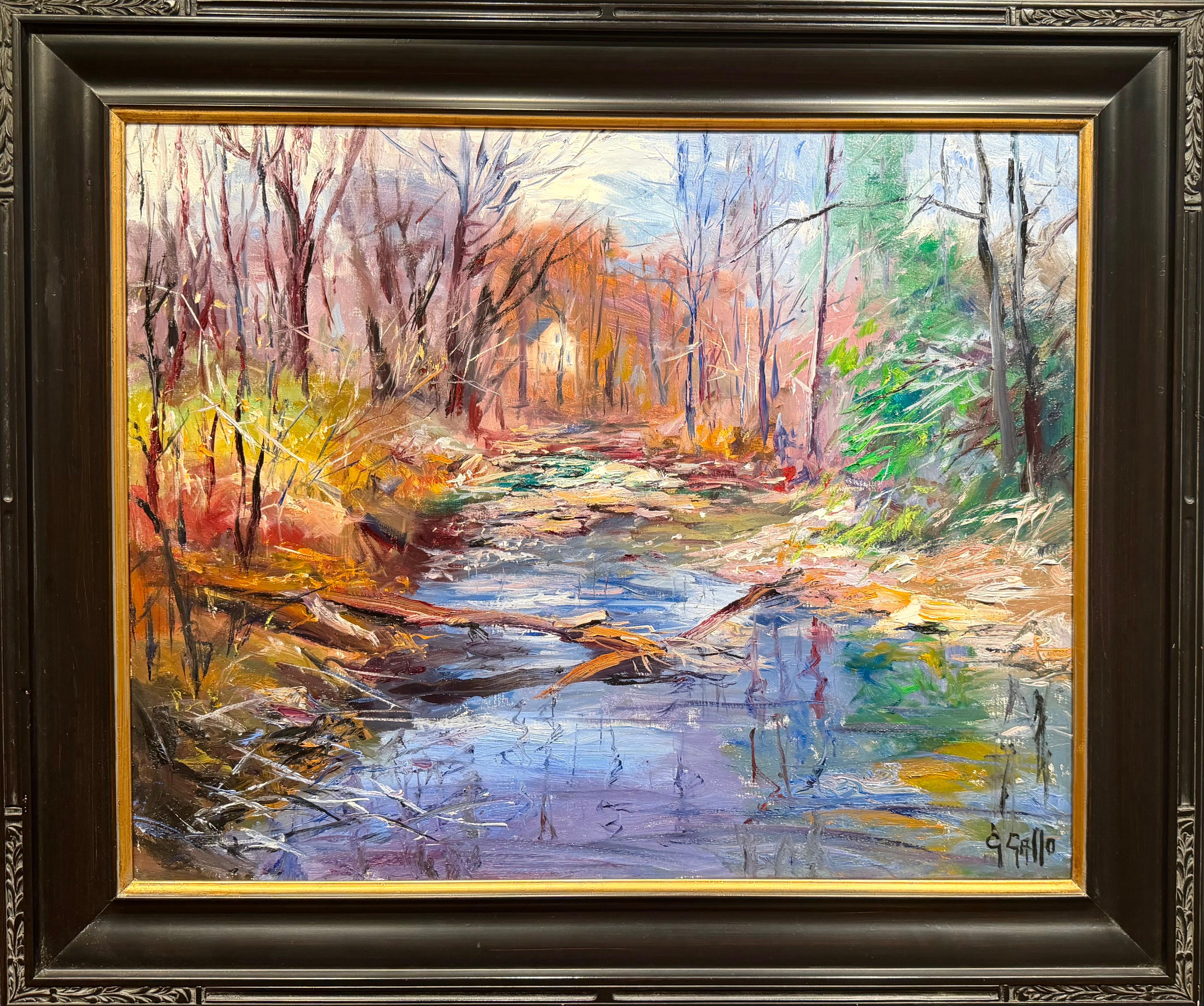 George Gallo Landscape Painting – April, Connecticut River