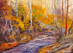 Un ruisseau au crépuscule, New Hope, Pennsylvanie
