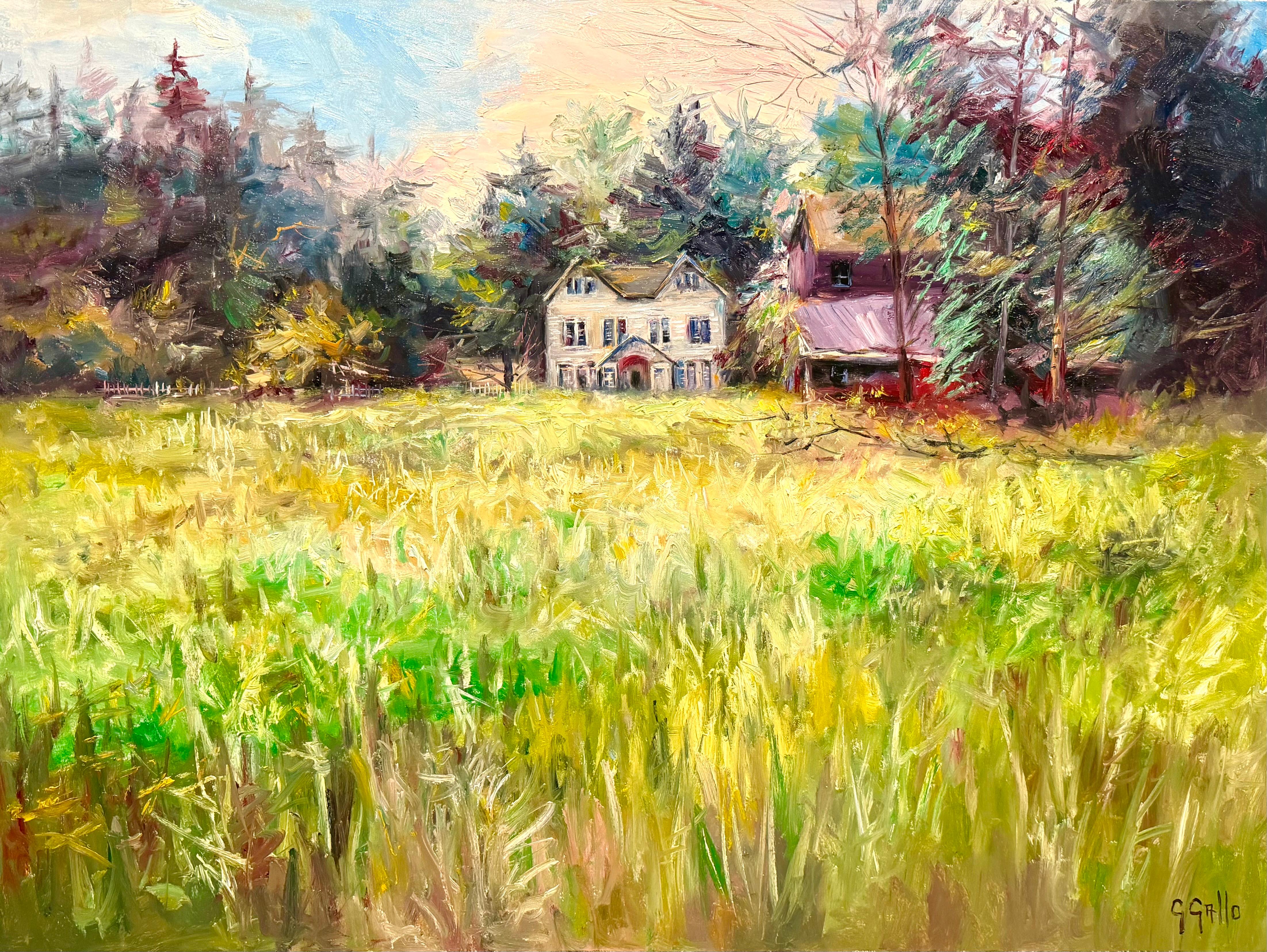 George Gallo Landscape Painting - House on Whidbey Island, Washington