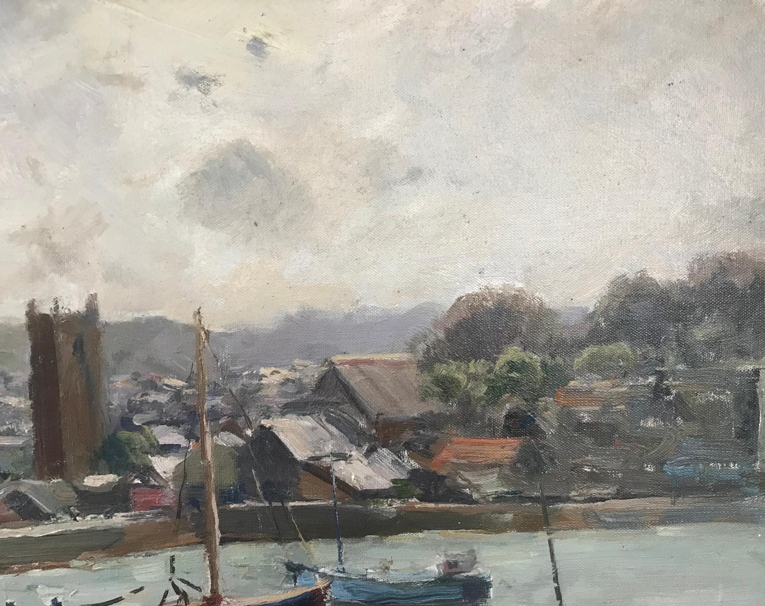 George Colville 'Scottish', St Ives Harbour, Cornwall, Oil on Board, 20th C For Sale 2