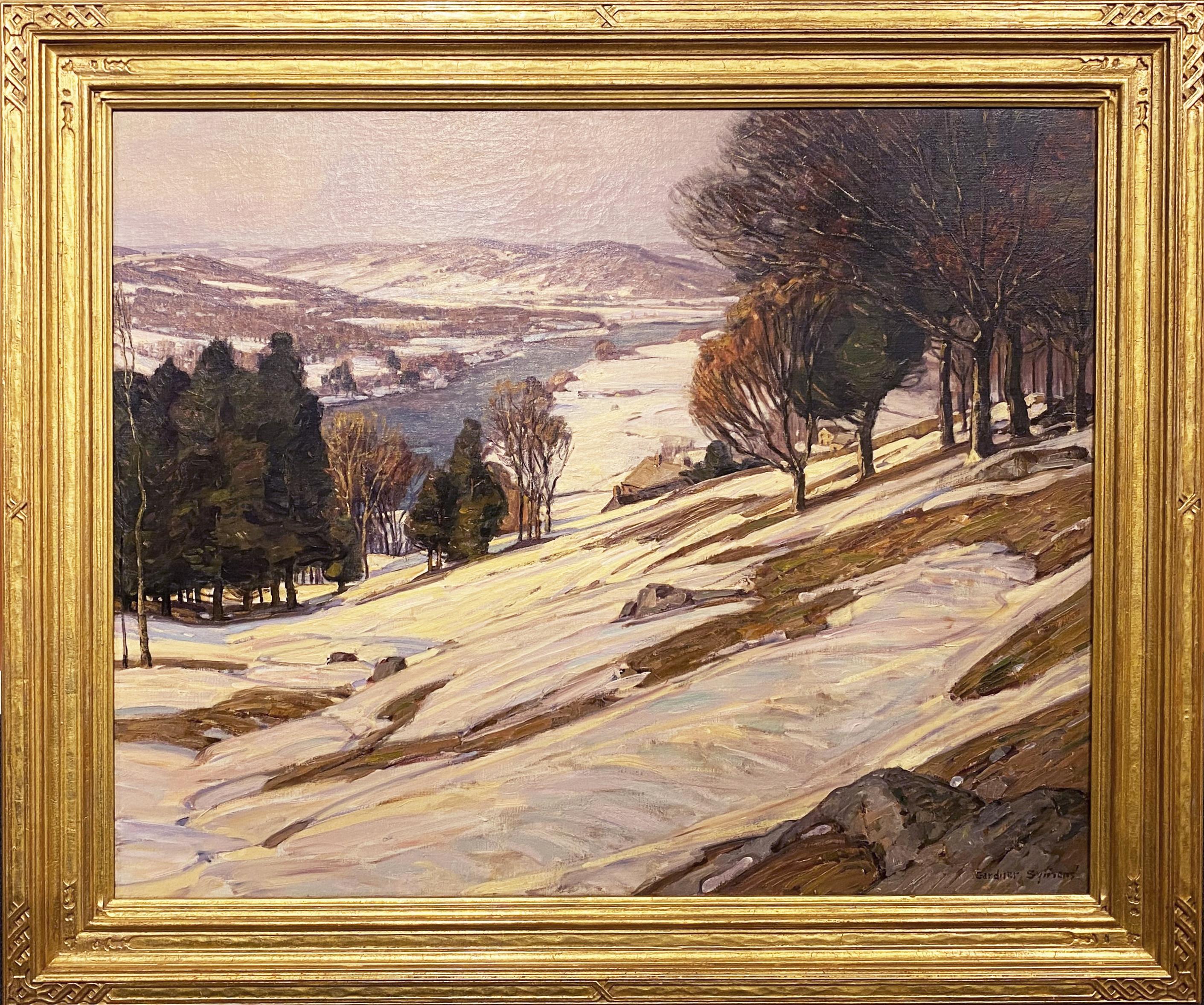 Landscape Painting de George Gardner Symons - Luz del atardecer