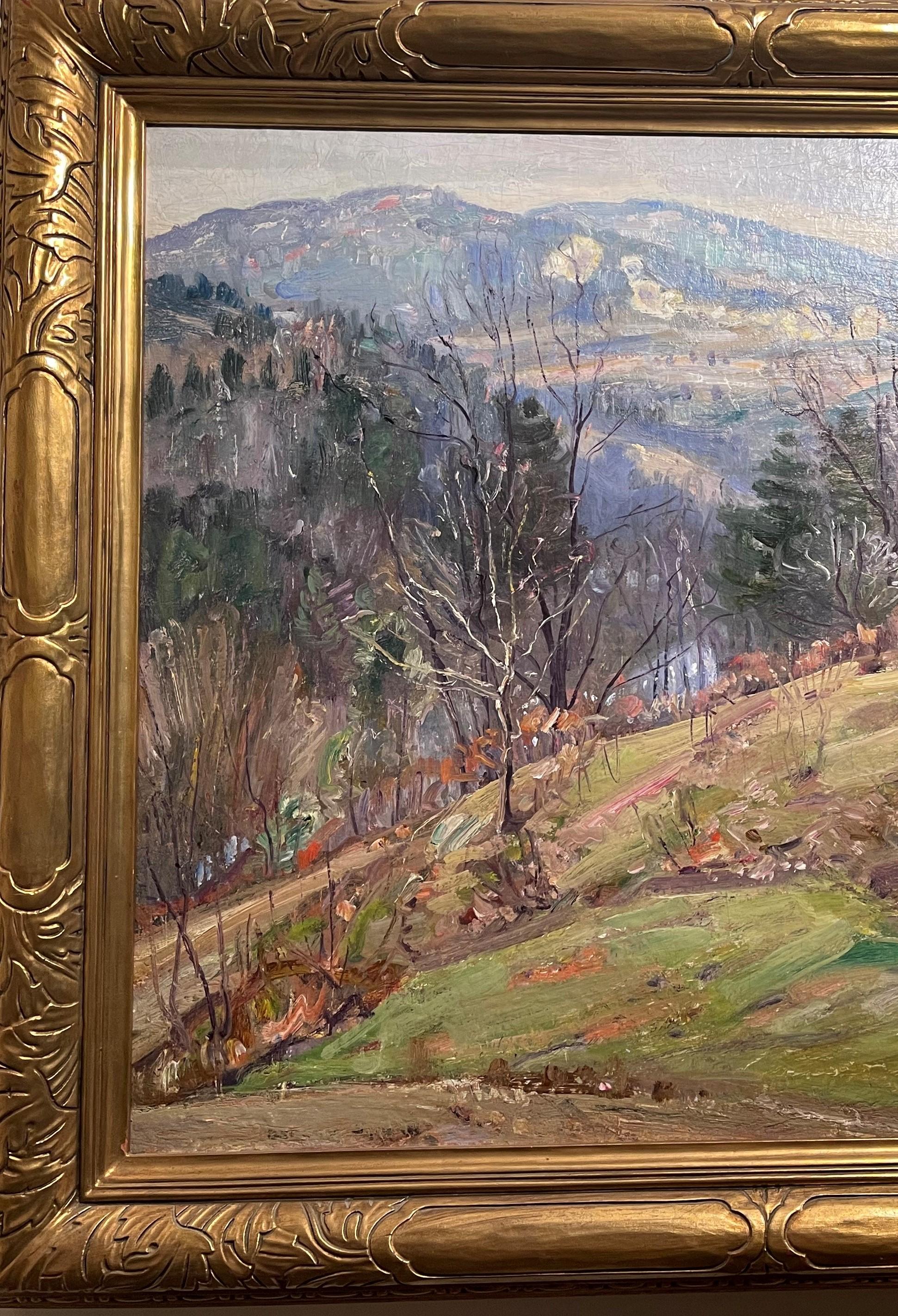 Mountainside Landscape oil painting George Gardner Symons American Impressionist For Sale 1
