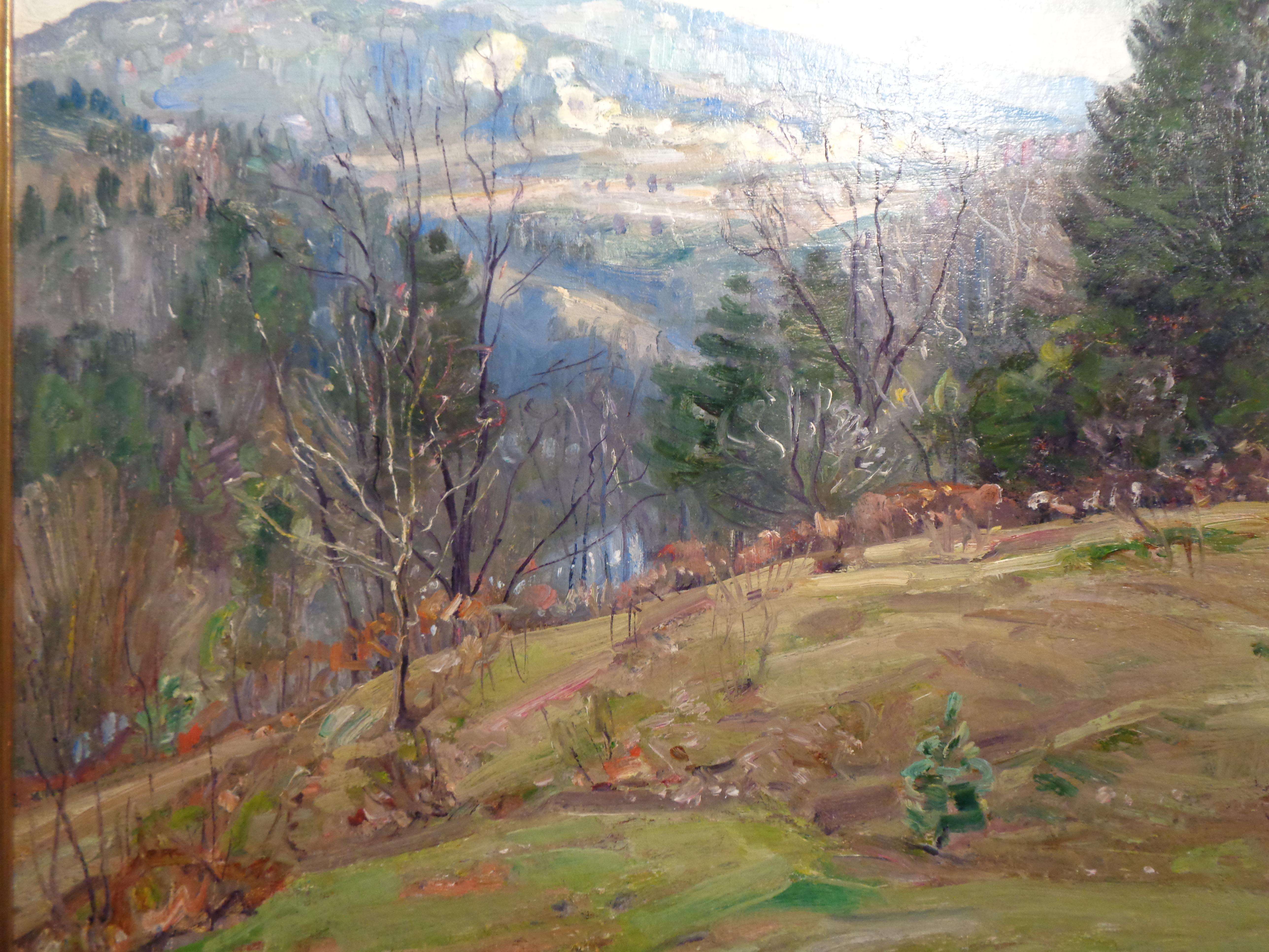 Mountainside Landscape oil painting George Gardner Symons American Impressionist For Sale 3