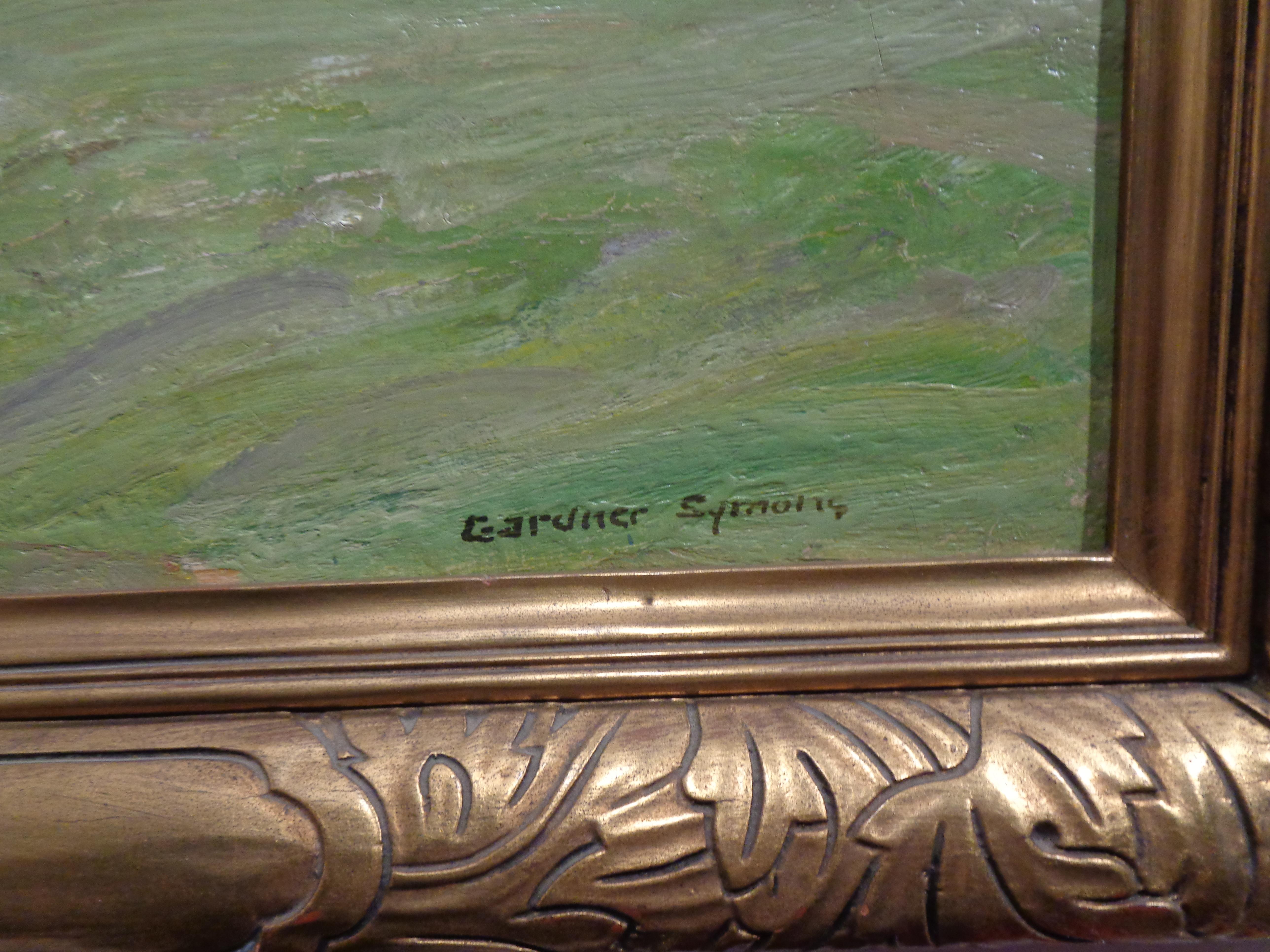 Mountainside Landscape oil painting George Gardner Symons American Impressionist 5