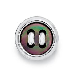 Manschettenknöpfe von George Gero aus 18 Karat Weißgold und Pinctada Maxima mit Knopfleiste