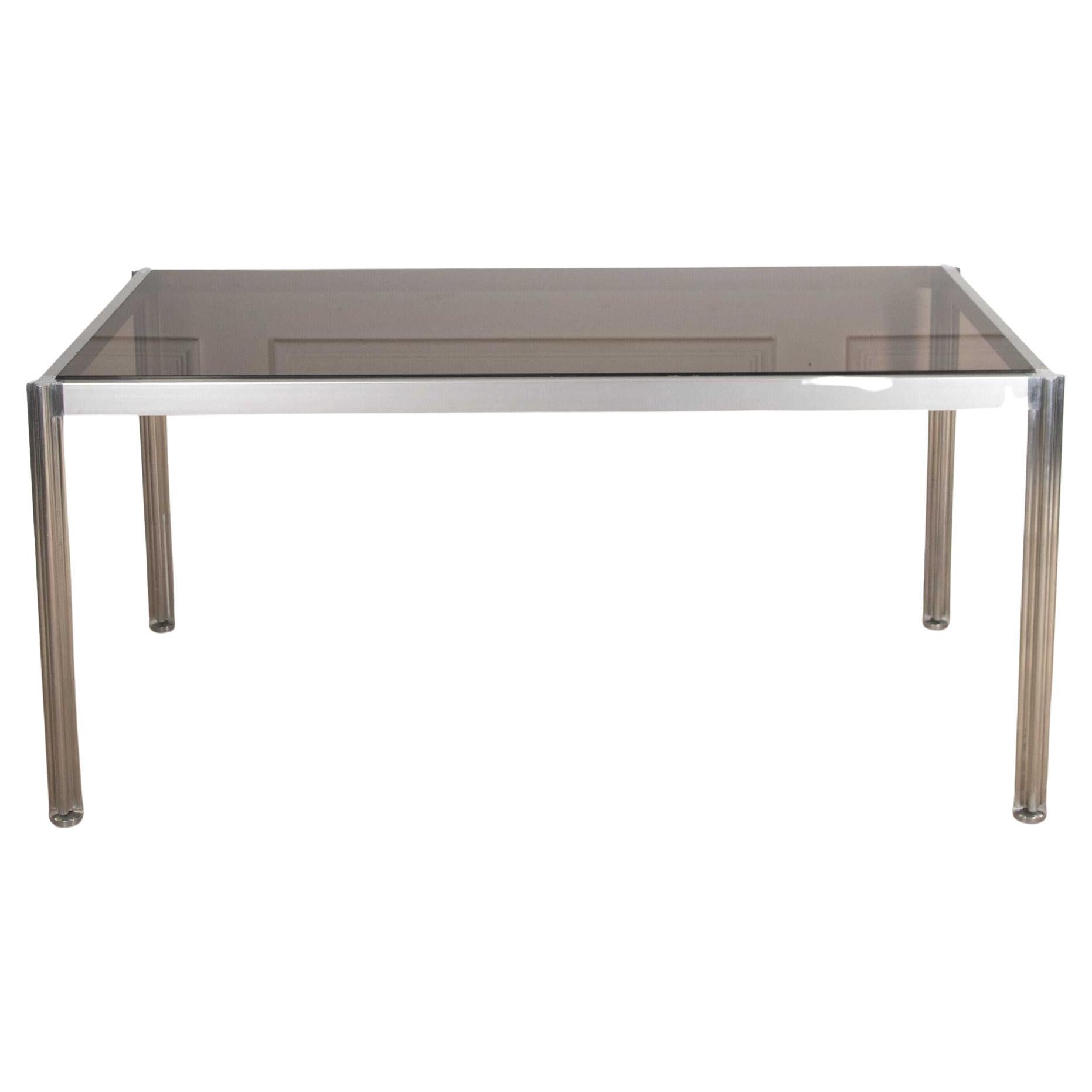 George Giancimino Glass Top Dining Table For Sale