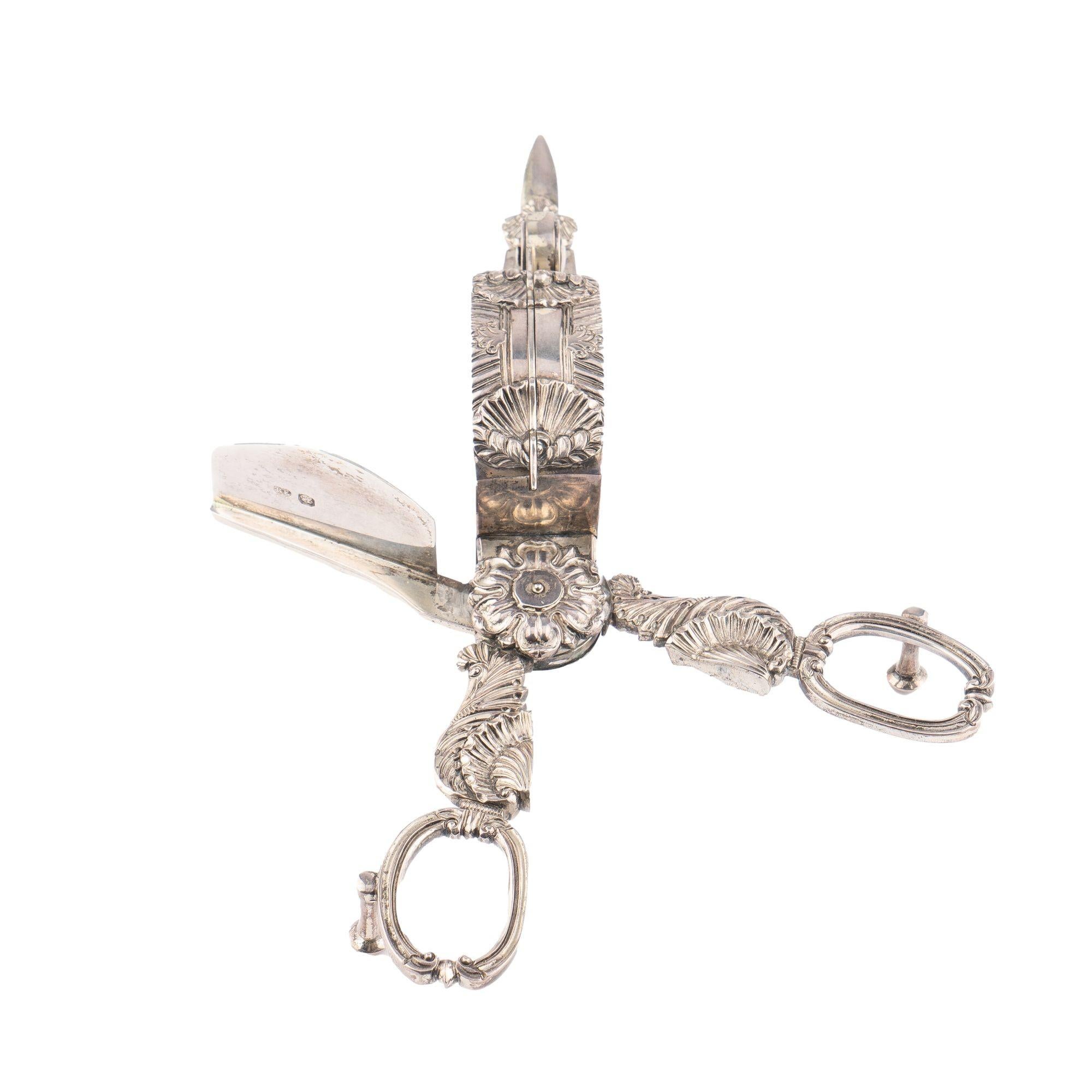 George Gibbs silvered steel wick trimmer, after 1808 For Sale 5