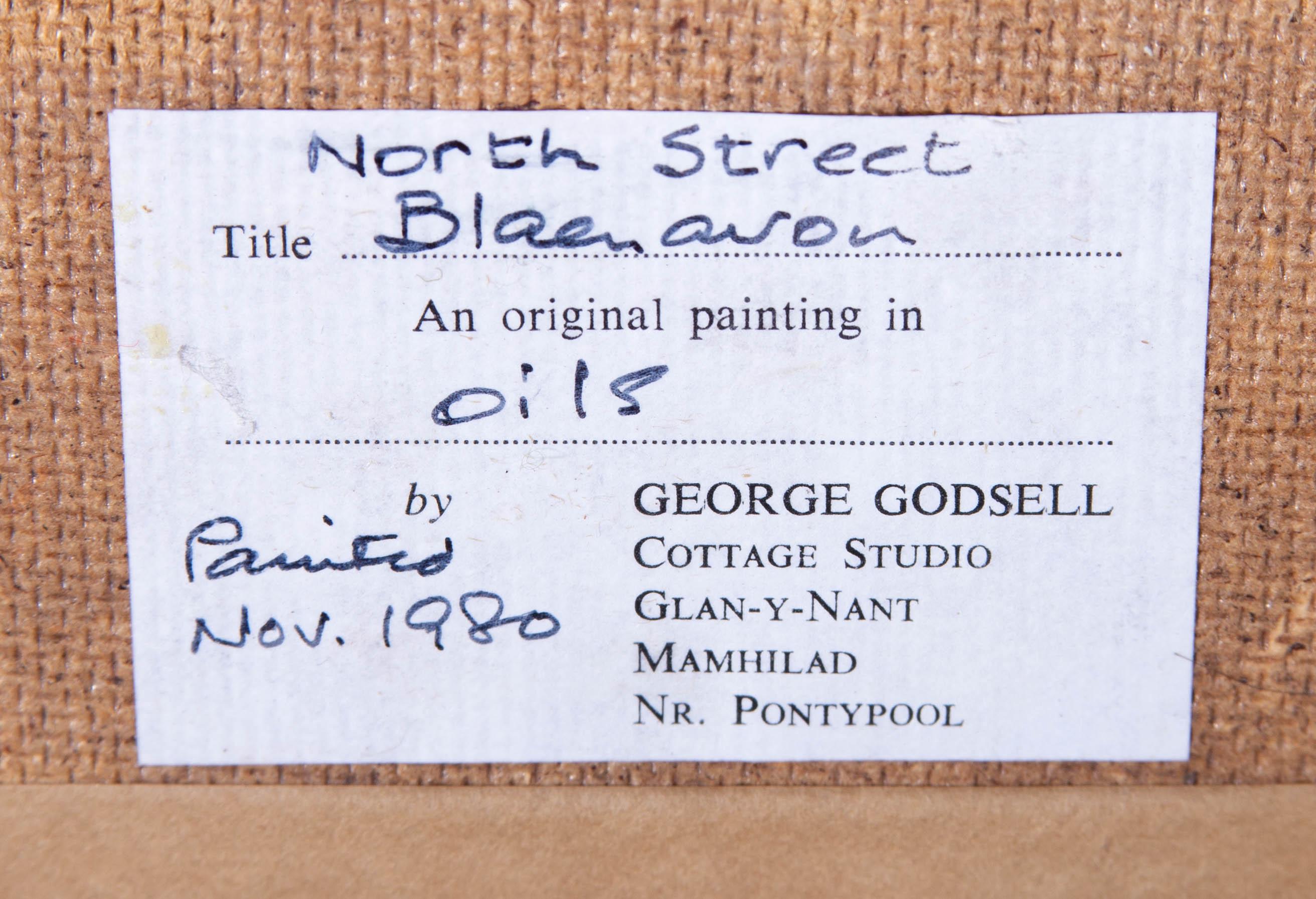 George Godsell - 1980 Oil, North Street, Blaenavon For Sale 3