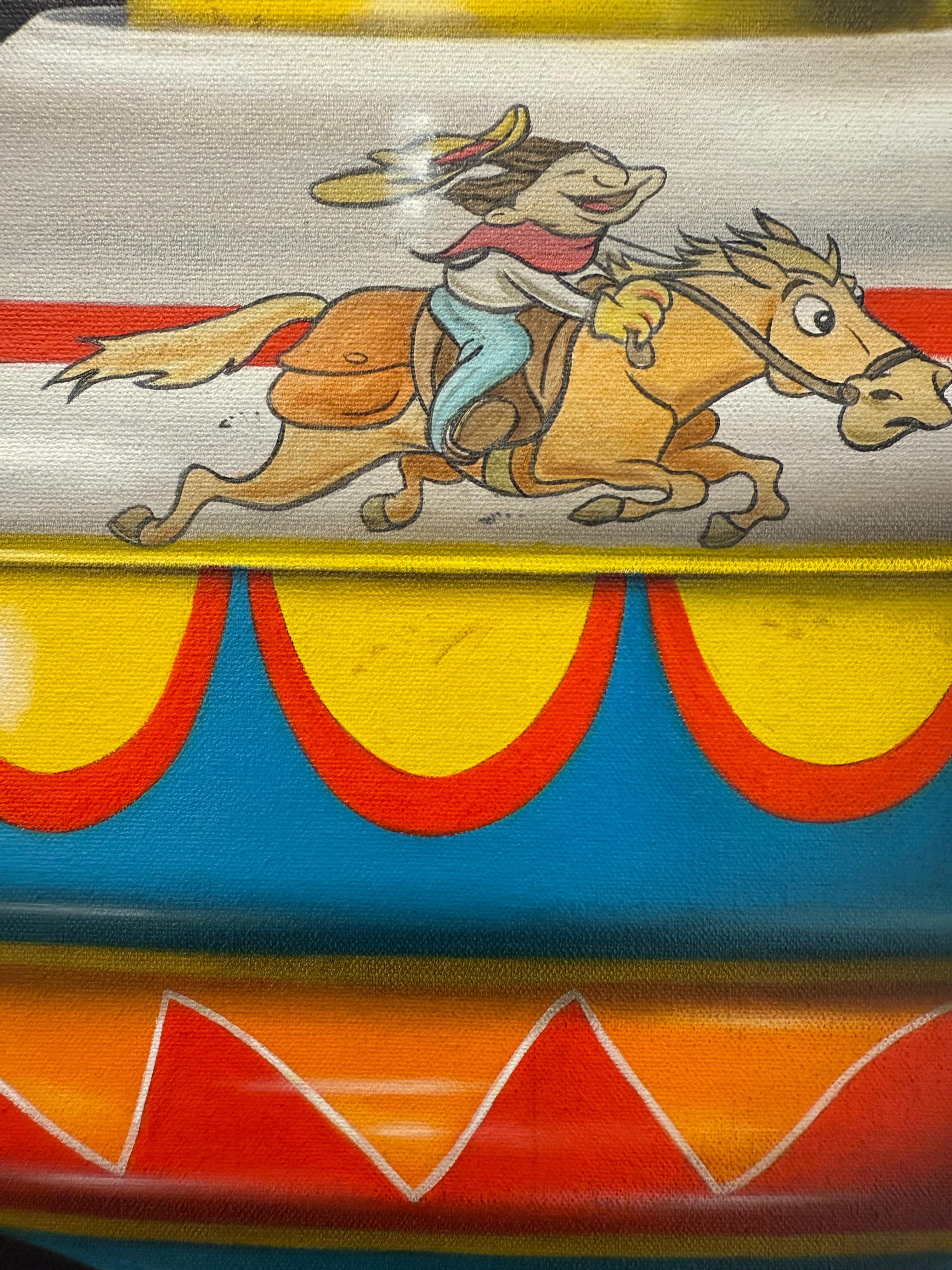 Vaquero de hojalata - Painting de George Gonzalez
