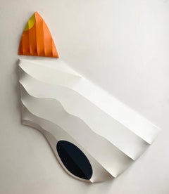 Anomaly III (2024), biomorphic abstract geometric large scale wall sculpture