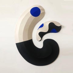 Polymorph II (2023), biomorphic abstract geometric large scale wall sculpture