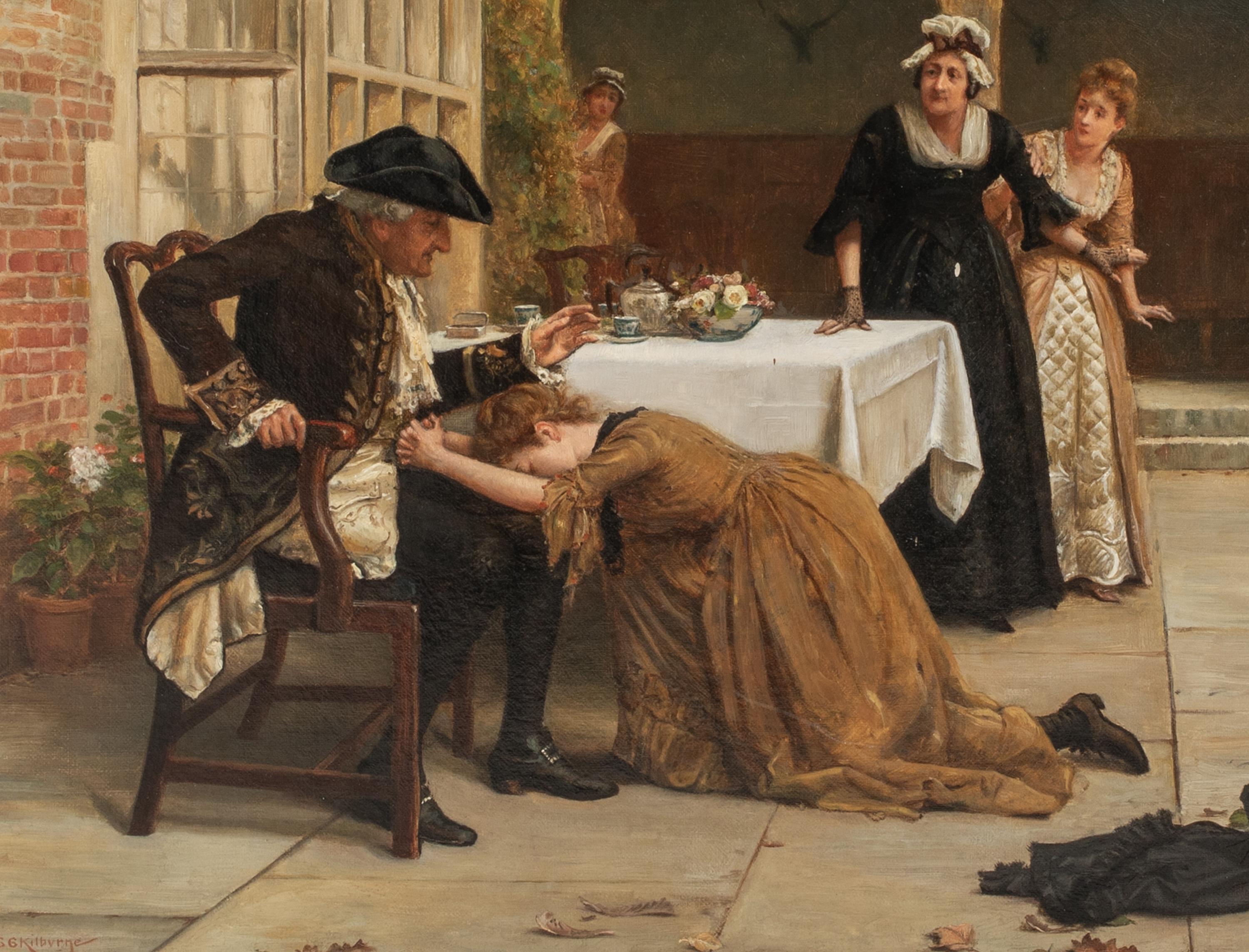 Forgiveness, 19th Century  by George Goodwin Kilburne (1839-1924) For Sale 9