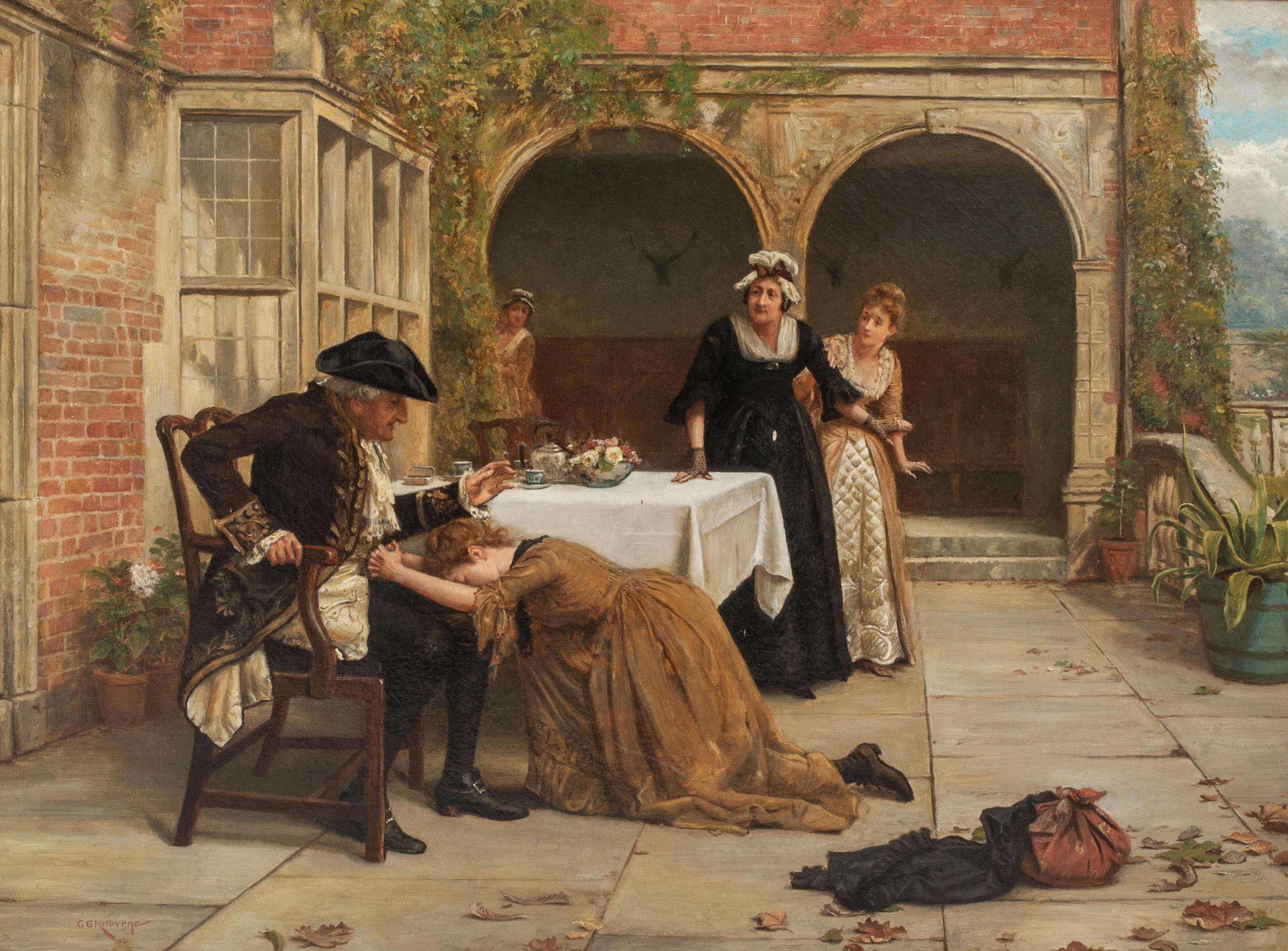 Forgiveness, 19th Century  by George Goodwin Kilburne (1839-1924) For Sale 2