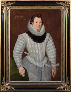 Portrtidentifiziert als Robert Dudley, 1. Earl of Leicester