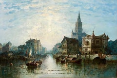 Rotterdam - Oil on canvas, seascape by George Gregory