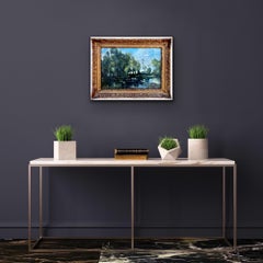 19th century British Australian Post Impressionist Countryside Painting