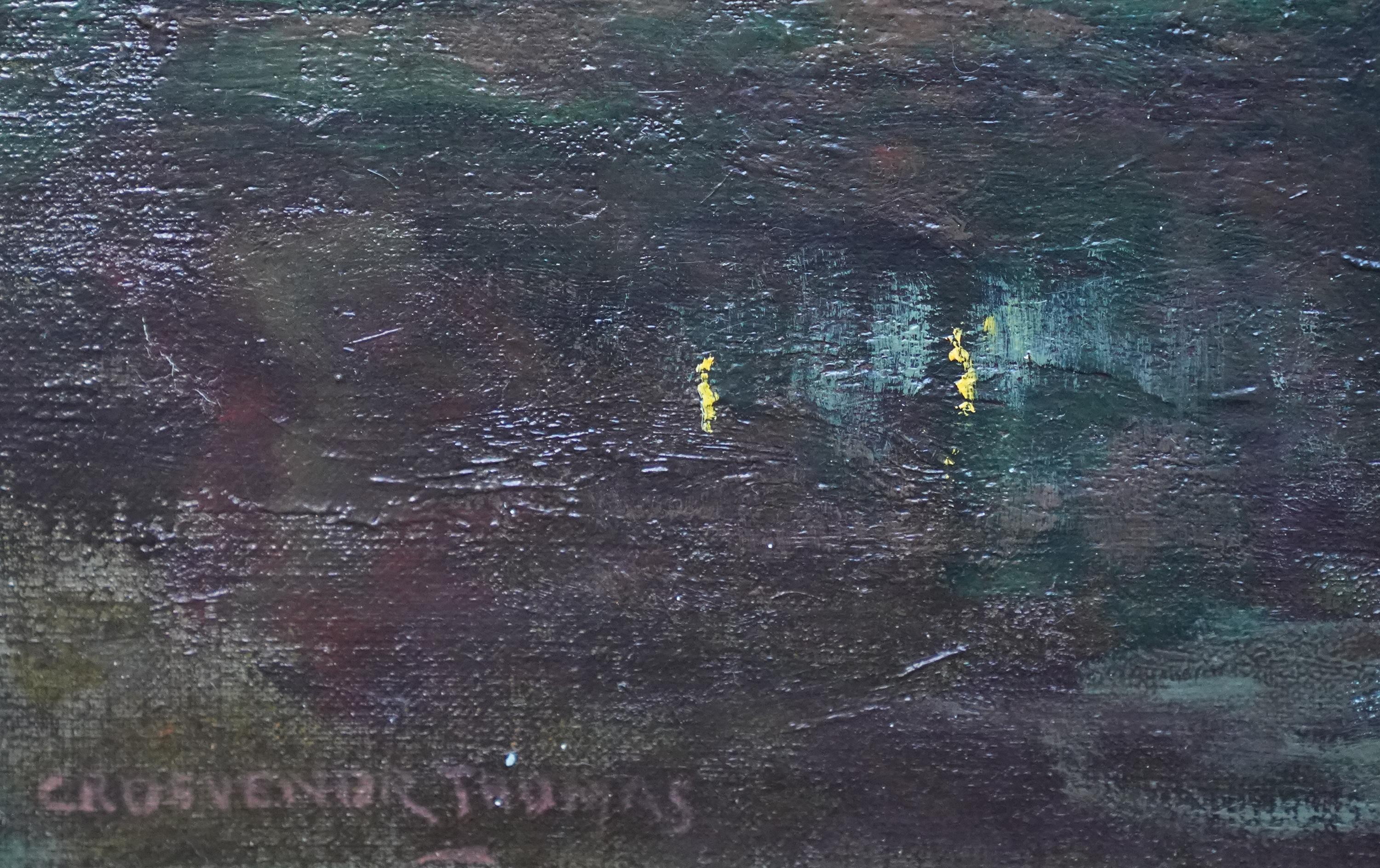 River Landscape - Scottish Glasgow Boys 1900 Impressionist art oil painting  For Sale 5