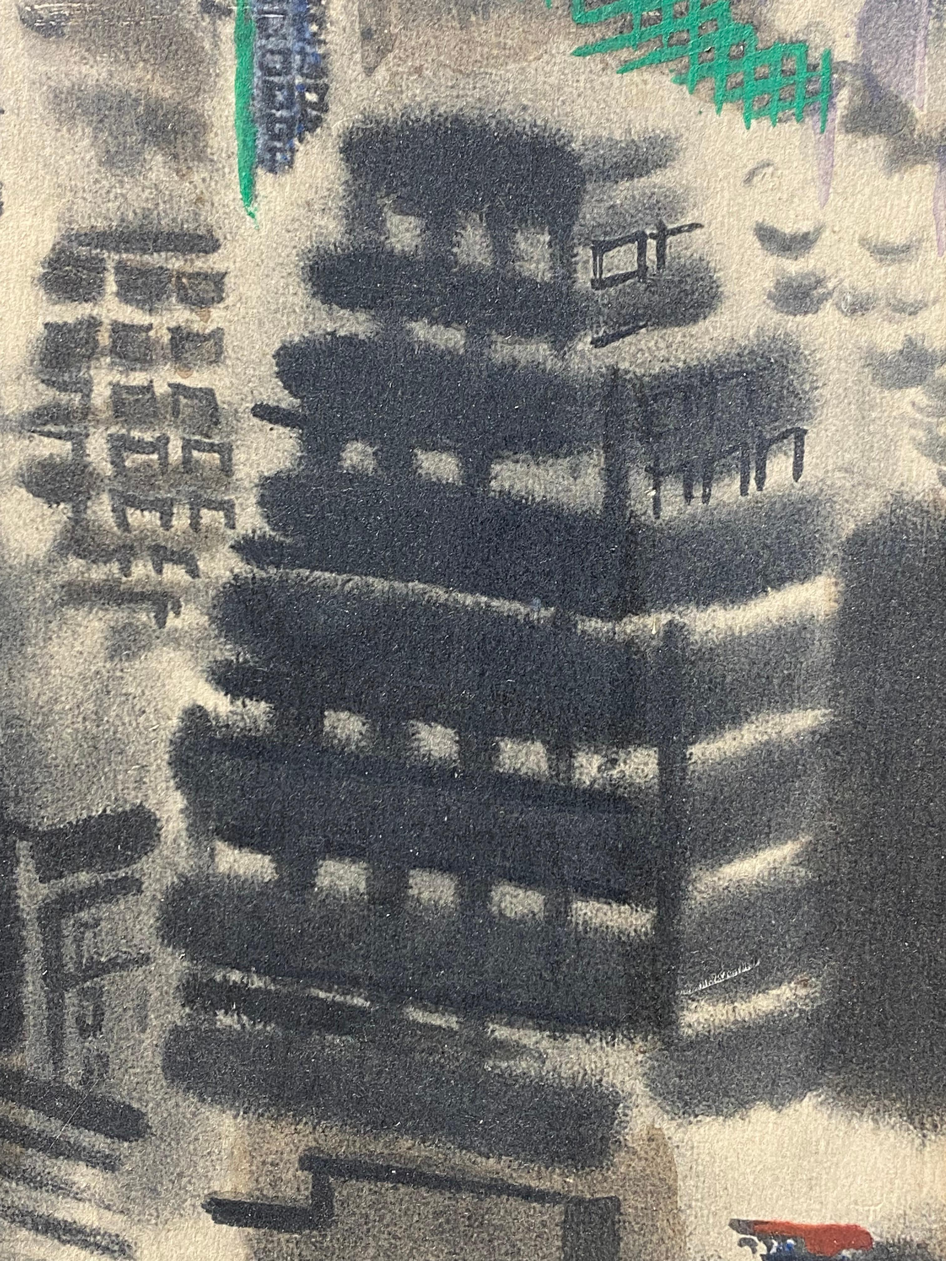 Stampa litografica offset di George Grosz Manhattan, 1960 in vendita 2