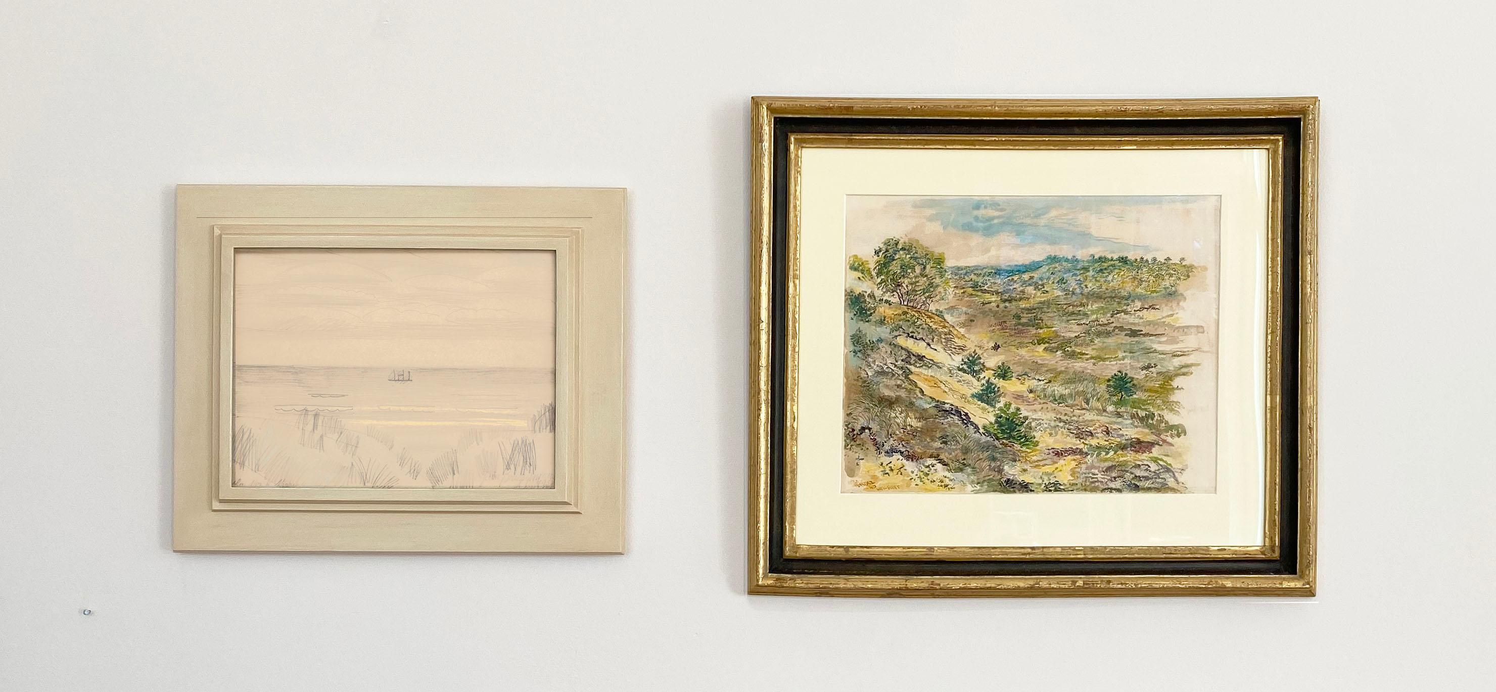 Wellfleet, George Grosz, 1940 (Modernist Landscape Watercolour) For Sale 6