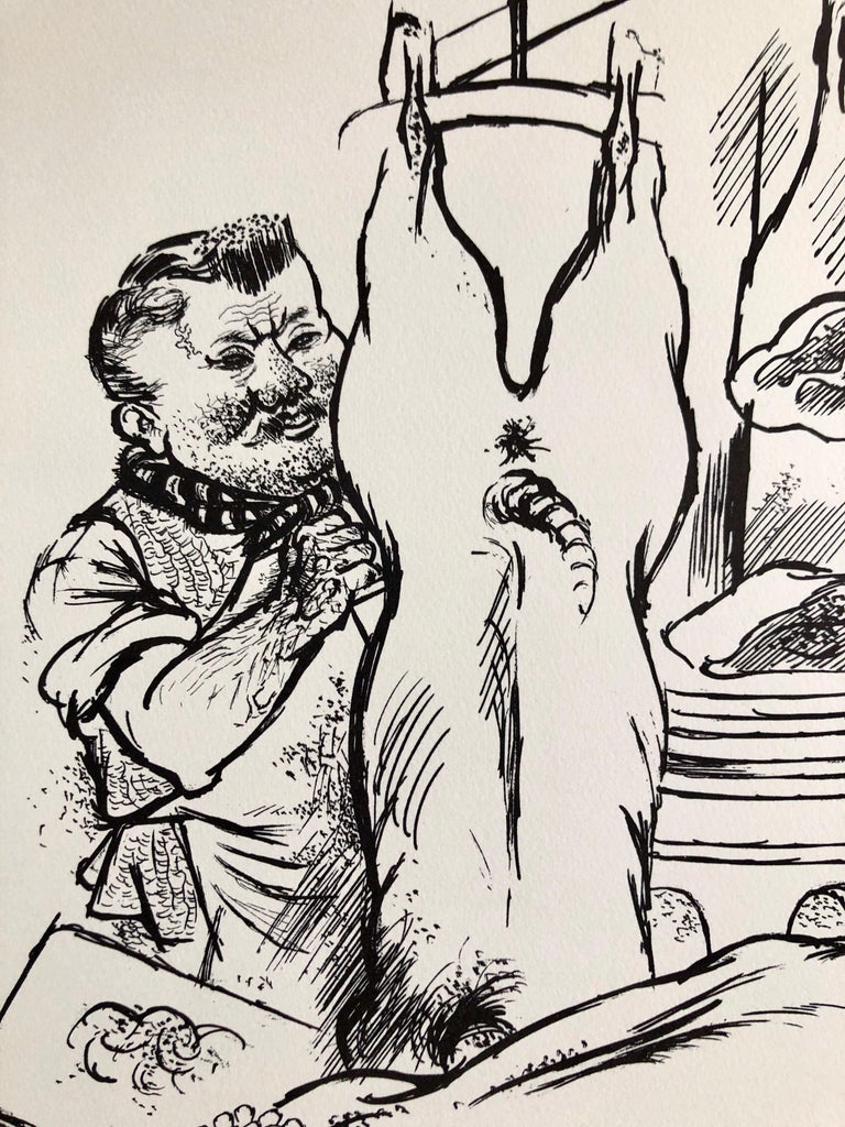 Grosz 1936 Lithograph Interregnum Portfolio