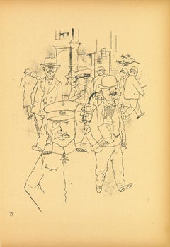 Crowd - by George Grosz - 1923