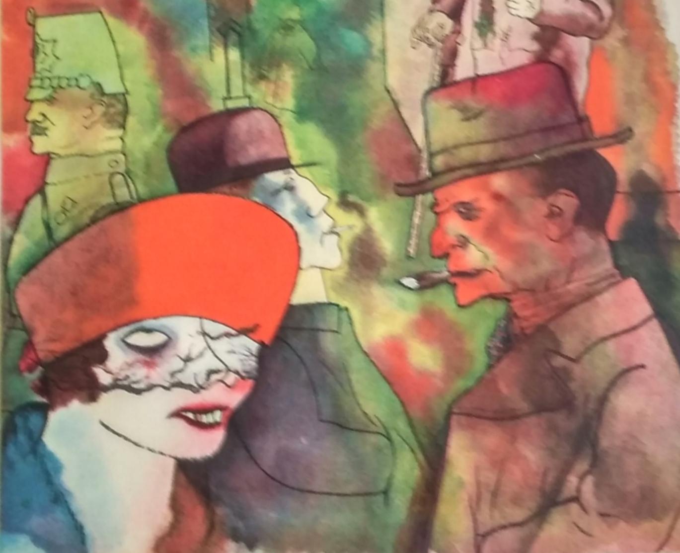 George Grosz Lithographie 