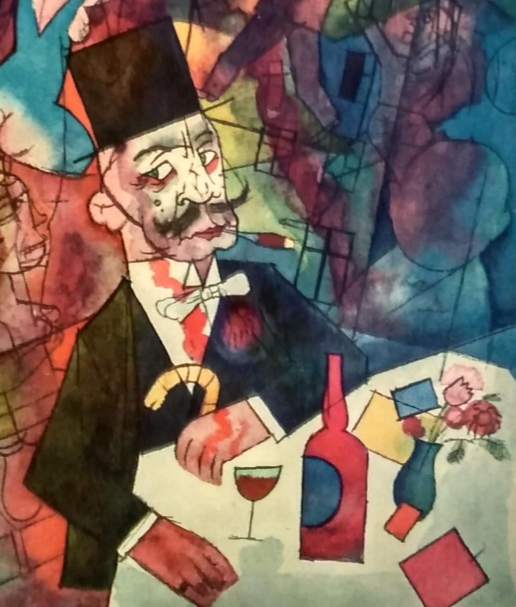 Lithographie von George Grosz „Der Mdchenhndler“ (Der weiße Sklaver ), 1918 im Angebot 2