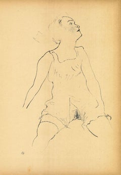 Ecstasy – Original Lithographie und Offset von George Grosz – 1923