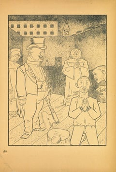 Ejecución - Offset y litografía de George Grosz - 1923