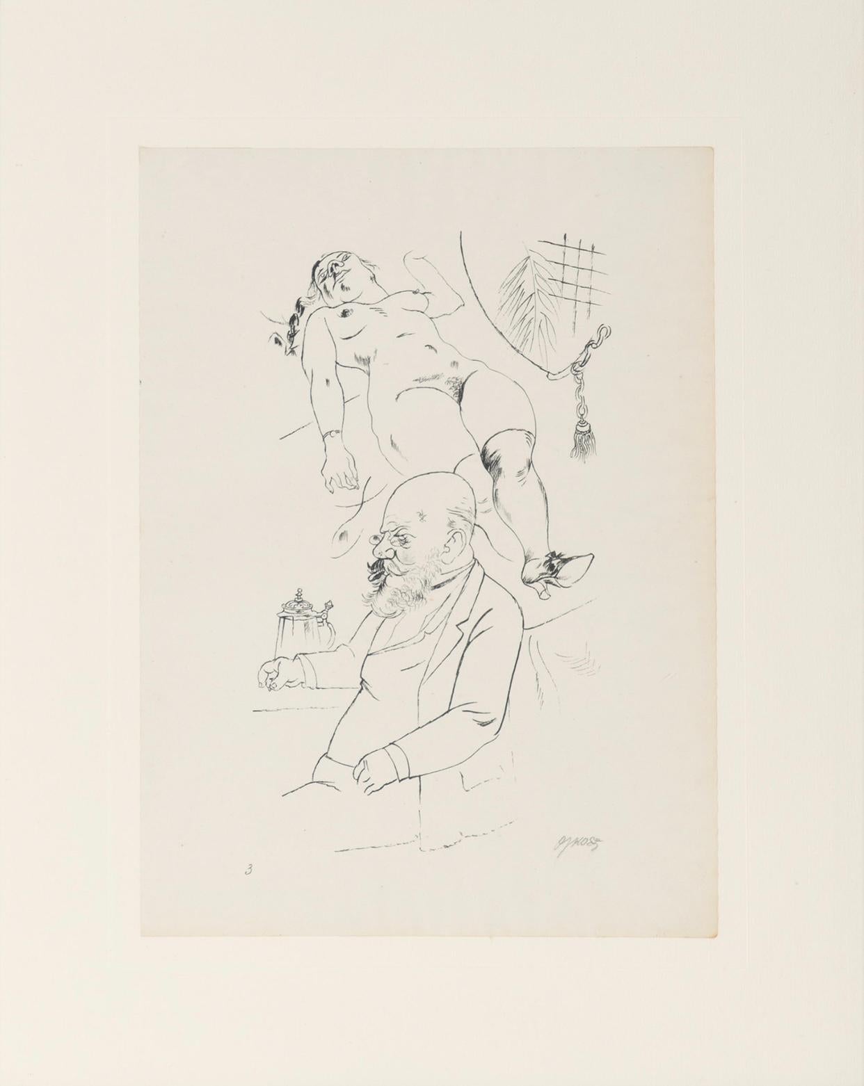 George Grosz (1893–1959) – Aus der Jugendzeit – Heliogravure on paper – 1922 For Sale 1