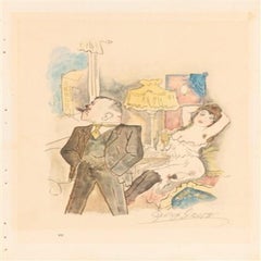 George Grosz (1893-1959) - Kraft und Anmut - Farblithographie - 1923