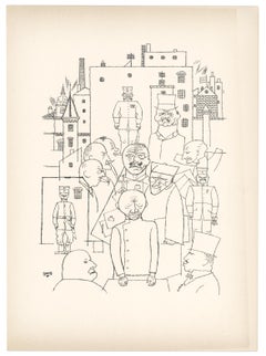 "Se burló de Hindenburg" litografía original