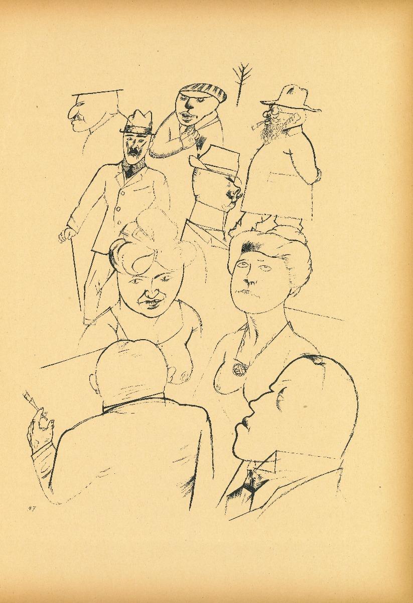 Figuras de la patria del Ecce Homo es un original en offset y litografía, realizado por George Grosz en 1922.

La obra de arte es la placa n. 47  de la carpeta Ecce Homo publicada entre 1922/1923, edición de Der Malik-Verlag Berlin.

Numerada en la