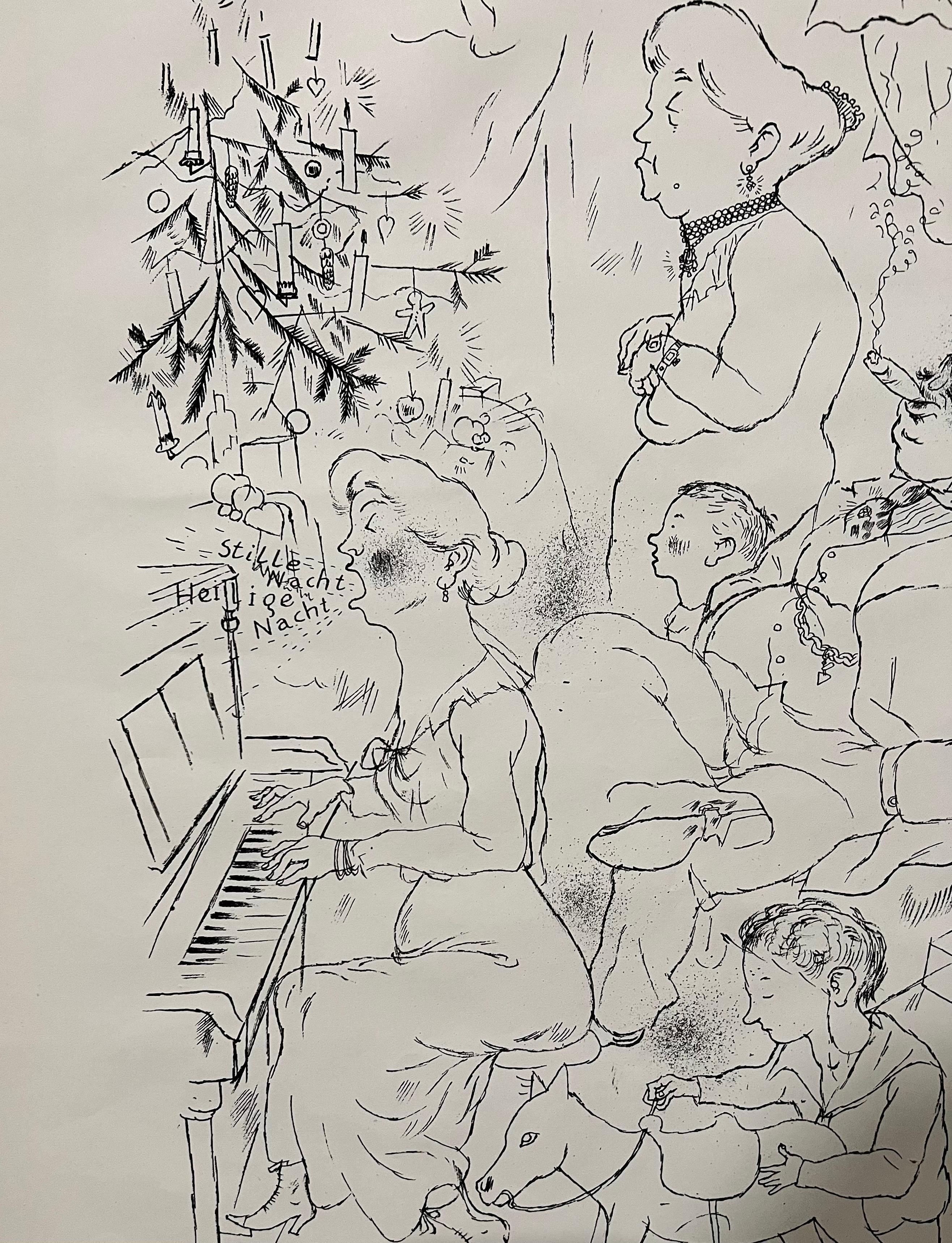 Große Lithographie von George Grosz aus dem Jahr 1923, Die Rauber, Deutscher Expressionismus, WPA- Realismus  im Angebot 4