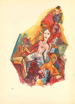 In Lying-in - von George Grosz - 1923
