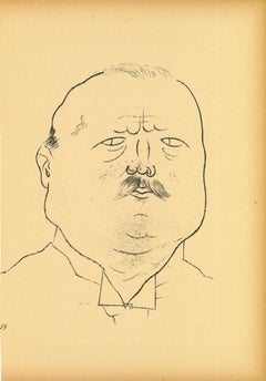 Man of Honor - Offset et lithographie de George Grosz - 1923