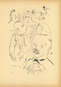 Offspring – Originallithographie und Offset von George Grosz, 1922