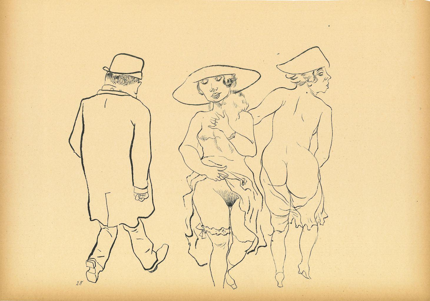 Promenade  est une impression offset et lithographique originale réalisée par George Grosz.

L'œuvre est la planche n.28 du portfolio Ecce Homo publié entre 1922/1923, édition de Der Malik-Verlag Berlin.

Titre original : Promenade

Bonnes