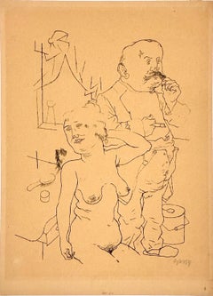 Satirical “Lovesick” Signed and Numbered Offset Lithograph