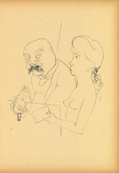 Risveglio di primavera  - Litografia originale e offset di George Grosz - 1923