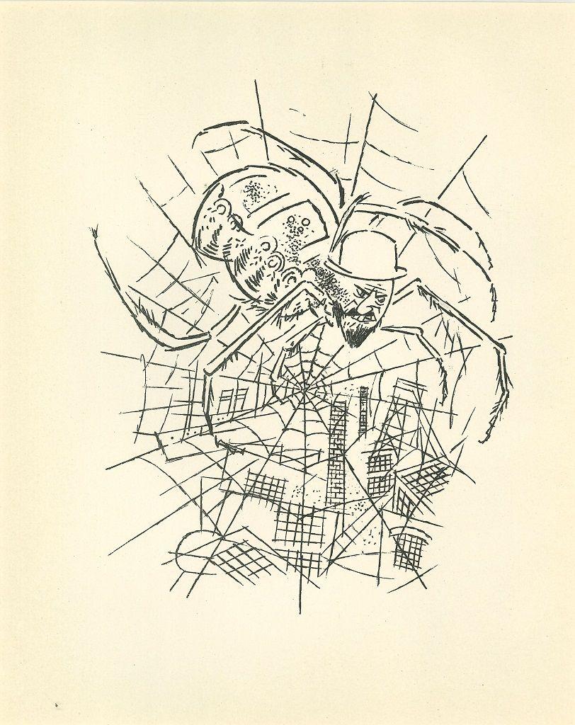 The Cobweb - Lithograph and Offset by George Grosz - 1925