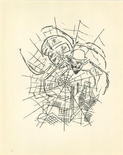 The Cobweb - Lithographie et offset de George Grosz - 1925