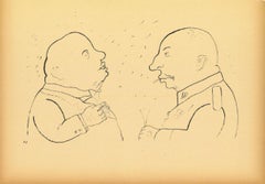 El Responsable - Litografía original y offset de George Grosz - 1920