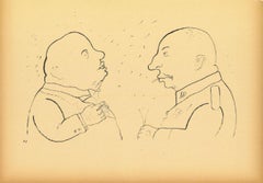 The Responsible - Original Lithograph and Offset by George Grosz - 1920