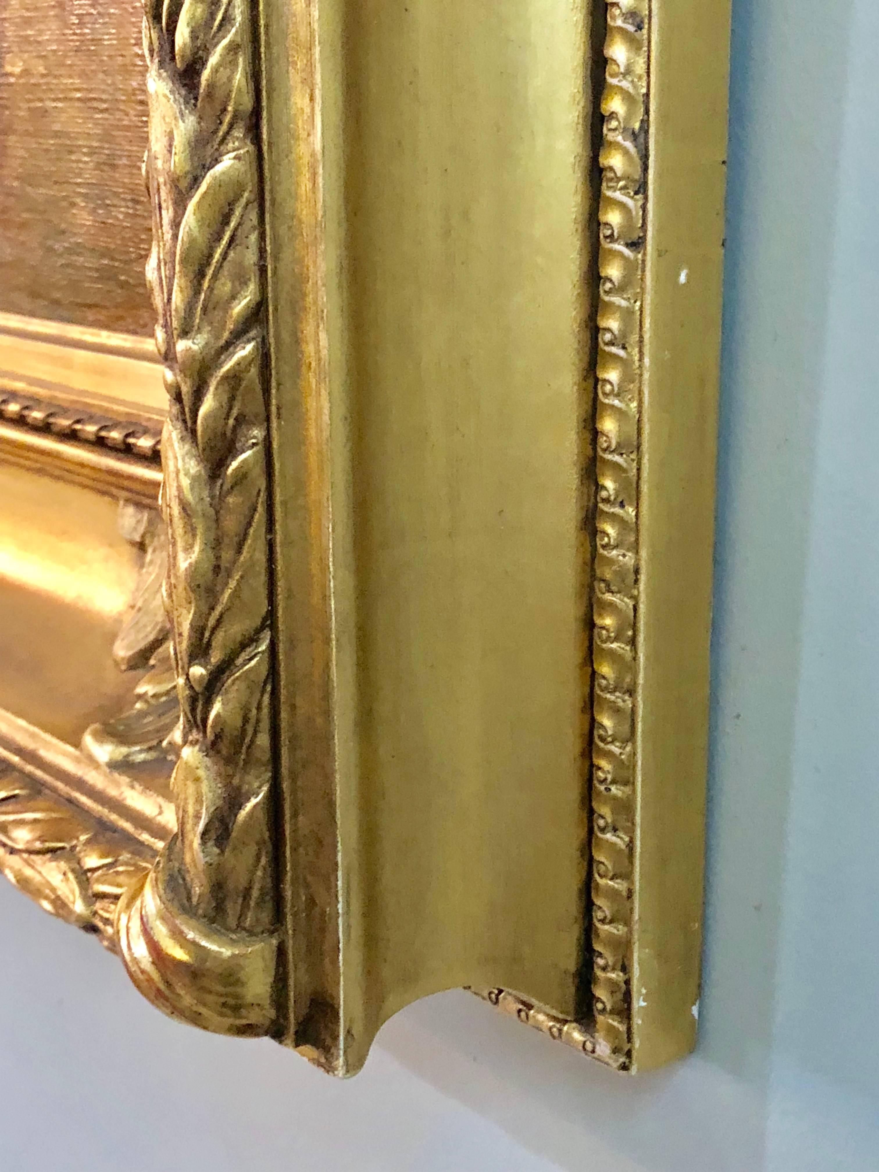 George H McCord 19th Century Oil on Canvas in Custome Gilt American Frame Signed 10