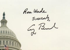 George H. W. Bush Signed and Inscribed 1989 Inaugural Photograph