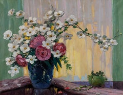 Still Life with Pink and White Flowers